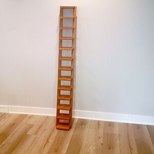 Very Rare (Unused) Hi-End Bang & Olufsen Solid Wood CD Rack, Leaning Type.